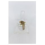 Lot 5 LULU FROST EVIL EYE DANGLE RING - SIZE 7