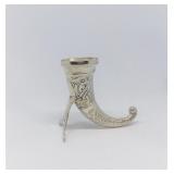 Lot 26 VINTAGE ETFT STERLING SILVER NORWAY VIKING HORN SHAKER