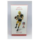Lot 43 HALLMARK KEEPSAKE 2014 GREEN BAY PACKERS AARON RODGERS FOOTBALL LEGENDS CHRISTMAS ORNAMENT