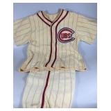 Lot 62 VINTAGE POST MFG CHICAGO CUBS YOUTH BASEBALL UNIFORM