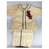 Lot 63 VINTAGE POST MFG CHICAGO WHITE SOX YOUTH BASEBALL UNIFORM