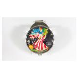 Lot 85 2005 COLOR COLORIZED US LIBERTY ONE DOLLAR COIN MONEY CLIP