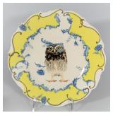 LOT 7 NEW IN BOX NATURE TABLE BY LOU ROTA OWL PLATE