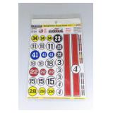 3 NEW INNOVATIVE HOBBY SUPPLY 1/24 SCALE HIGH DEF ROUND CAR RACING DECALS STYLE 1 MG #6400-1