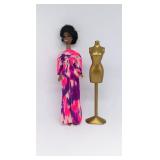 23 VINTAGE 1970 TOPPER DAWN DOLL AFRICAN AMERICAN DANCING DALE DOLL + DRESS FORM