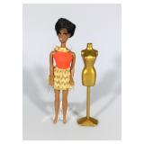 4 VINTAGE 1970 TOPPER DAWN DOLL AFRICAN AMERICAN DALE DOLL W/DRESS FORM