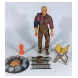 9 VINTAGE 1971 BIG JIM BIG JEFF MOUNTAIN MAN CAMPING ACTION FIGURE