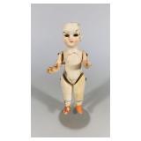 34 ANTIQUE BISQUE #5701 MINIATURE 4 1/4" DOLL