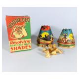 40 VINTAGE WHIRL-GLOW REVOLVING XMAS TREE LIGHT SHADES BY SAIL-ME COMPANY