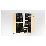 49 VINTAGE STAR WARS BLACK AND WHITE FIGURE NAME STICKERS FOR VINYL CASE