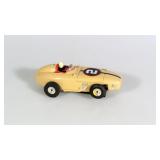 59 VINTAGE AURORA THUNDERJET T-JET TAN INDY #2 SLOT CAR RACE CAR