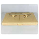 78 VINTAGE AURORA PLASTIC SLOT CAR CARRYING CASE - TAN