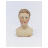 82 ANTIQUE BISQUE MALE/MAN MINIATURE DOLL HEAD #702