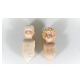 84 2pc ANTIQUE BISQUE DOLL BODIES - GERMANY