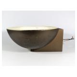 94 MID CENTURY MODERN MCM KURT VERSEN BROWN UFO WALL SCONCE