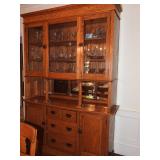 Antique oak china cabinet