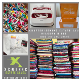 Xcntric Estate Sales Hickory Hills Massive Crafter Estate Sale Aug 28-30, 2025