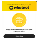 New to Whatnot? Go to https://whatnot.com/invite/briesestatesales and receive $15!
