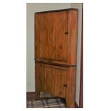 Primitive Americana Large Pine Corner Cupboard (44”W x 79”H) Primitive Americana Large Pine Corner Cupboard (44”W x 79”H)