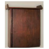 Antique Wall Cabinet (19th Century.  Cabinet is constructed by hand dove tailing and square nails (2