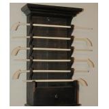 Replica Tavern  Pipe Cabinet with 6 Kaolin Replica Pipes