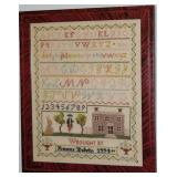 Vintage Hand Embroidery Sampler by Francis Colvin