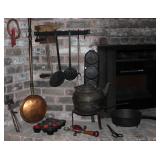 Hammer/Ax Multi Tool, Cast Iron 11 Cup Muffin Pan, Stanley Defiance Hand Drill, Hand Forged Hearth T