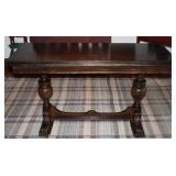 Antique Mahogany Trestle Flip Top Console/Dinning Table 29”H x 54”L x 20”D when closed. Opens to 40”