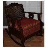 American Antique Empire Cane Back Rocker