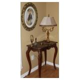 French Ladies’ Writing Desk with Ormolu Brass Mounts and Center Drawer. Also shown is a Vintage Ital French Ladies’ Writing Desk with Ormolu Brass Mounts and Center Drawer. Also shown is a Vintage Ital