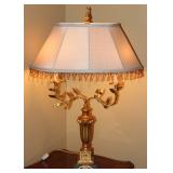 Vintage Italian Florentine 2 Arm Table Lamp