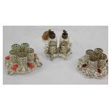 Vintage Sam Fink Lipstick Holders and 2 Bottle Spray Perfume Holder Vintage Sam Fink Lipstick Holders and 2 Bottle Spray Perfume Holder