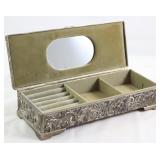 Antique Reposse Silver Comb Box (open view) Antique Reposse Silver Comb Box (open view)