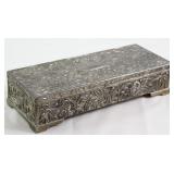 Antique Reposse Silver Comb Box Antique Reposse Silver Comb Box