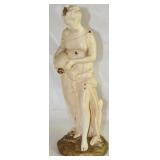 Vintage Woman with Water Jug Signed Statuary (17”H) Vintage Woman with Water Jug Signed Statuary (17”H)