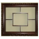 Vintage Shadow Box Picture Framed Whatnot Shelf( 28 3/4” x  24 3/4”)