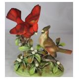 Andrea by Sadek Porcelain Bisque“Cardinals Group” (10”H x 10”W x 5”D)