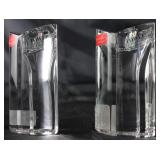 Towle Art Deco Style Heavy Crystal  Candle Holders