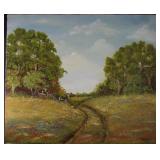 Original Oil on Canvas Landscape  signed Karisch (24” x 20”)