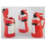 F & F Mold and Die Works Vintage Aunt Jemima Plastic Syrup Pitchers (3 ea.)