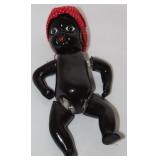 Vintage Black Americana Jointed PorcelIn Baby Doll (6”L)