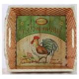 Bistrot Le Coq en Pate Rooster Wood Bread Box
