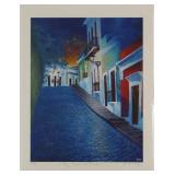 “By Dale’s Place” Old San Juan Puerto Rico Signed and Numbered Print by Strasbourg France Artist Nic