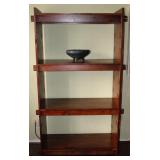 Mid-Century Adjustable  4- Shelf  ‘Break-Down’  Etagere (35”W x 16”D x 66.5”H)