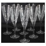 Cristal D’Arques “Cassandra” Champagne Flutes. Set of 8