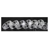 Nachtmann Cane Pattern Cut Crystal Napkin Holders (7 ea.)