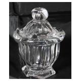 Baccarat Cut Crystal Mustard Jar by Baccarat c. 1954 - 1994