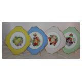 Royal Winton  Grimswade “Fruits” Square Salad Plates (4 Ea)