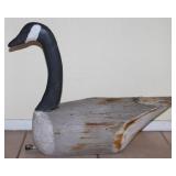 Life Size Wood Carved Canadian Goose Decoy  w/ Leather Loop strap(24”L x 20”H)
