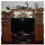 Sony Bravia 60” Flat Screen TV  # KDL-60EX701 complete with Stand. Shown with Modified Oak Entertain